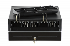 Денежный ящик АТОЛ EC-350-B черный, 350*405*90, 24V, для Штрих-ФР в Набережных Челнах